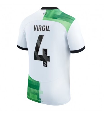 Maillot de foot Liverpool Virgil van Dijk #4 Extérieur 2023-24 Manches Courte